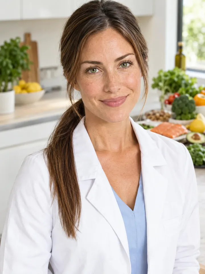 Maria Gonzales, nutricionista, en su cocina