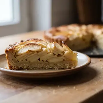 Tarta de manzana sin azúcar refinada